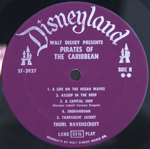 Thurl Ravenscroft - Walt Disney's Pirates Of The Caribbean: The Sound Track Of The Fabulous Disneyland Adventure | Disneyland (ST 3937) - 4