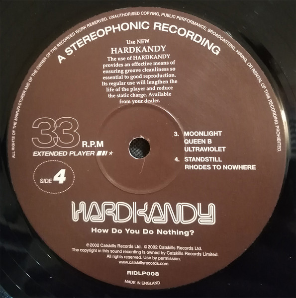Hardkandy - How Do  You Do Nothing? | Catskills Records (RIDLP008) - 4