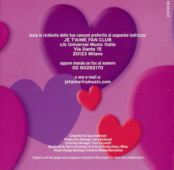 Various - Je T'Aime⁶ | Universal Music Group (9846400) - 3 Various - Je T'Aime⁶ | Universal Music Group (9846400) - 3