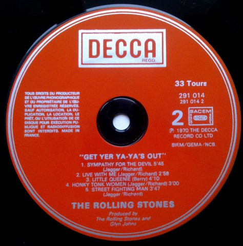 The Rolling Stones - Get Yer Ya-Ya's Out! - The Rolling Stones In Concert | Decca (291.014) - 2