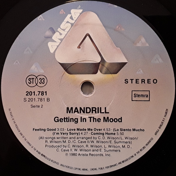 Mandrill - Getting In The Mood | Arista (201 781) - 4 Mandrill - Getting In The Mood | Arista (201 781) - 4