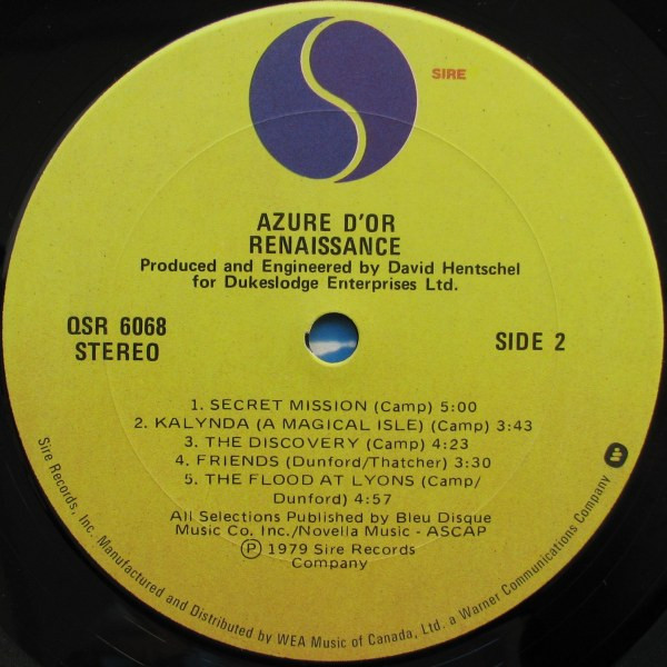 Renaissance - Azure D'or | Sire (QSR 6068) - 4
