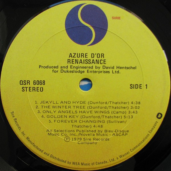 Renaissance - Azure D'or | Sire (QSR 6068) - 3