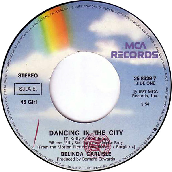 Belinda Carlisle - Dancing In The City | MCA Records (25 8329-7) - 3