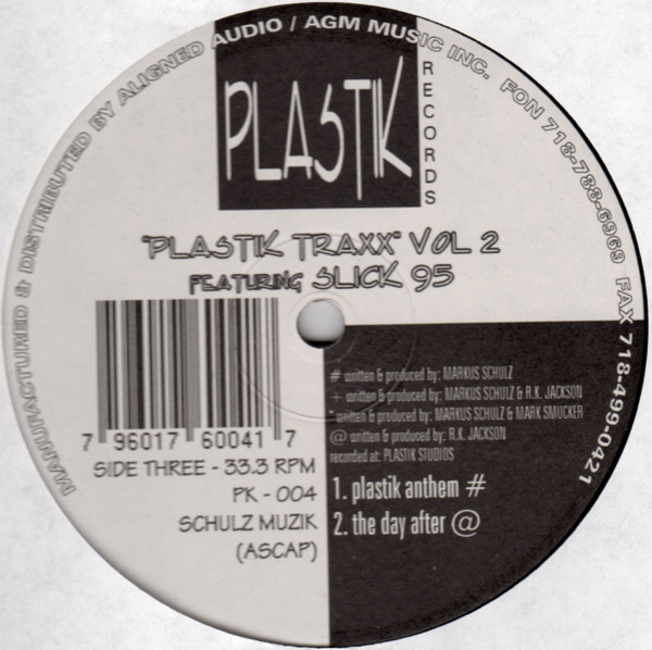 Markus Schulz & CL McSpadden Featuring Slick 95 - Plastik Traxx Vol. 2 | Plastik Records (PK 004) - 4