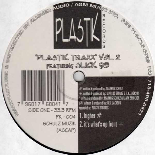 Markus Schulz & CL McSpadden Featuring Slick 95 - Plastik Traxx Vol. 2 | Plastik Records (PK 004) - 2