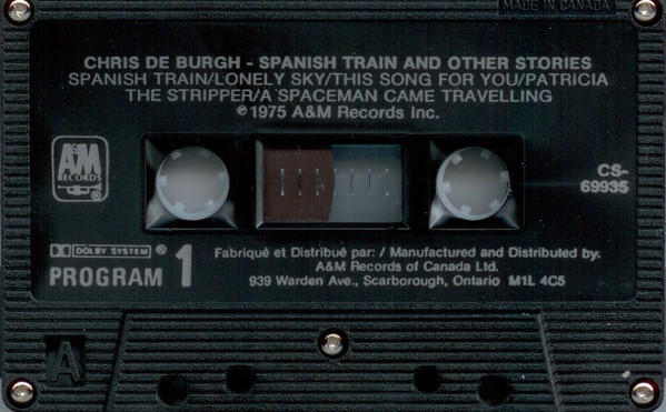 Chris de Burgh - Spanish Train And Other Stories | A&M Records (CS-69935) - 3