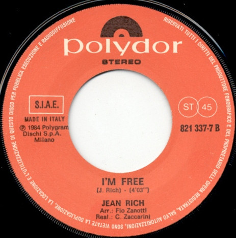 Jean Rich - No Arms Can Ever Hold You (Nessuno Al Mondo) | Polydor (821 337-7) - 4
