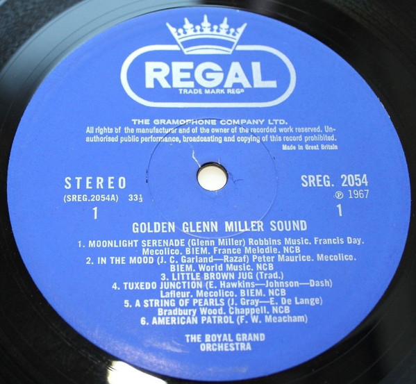 The Royal Grand Orchestra - Golden Glenn Miller Sound | Regal (SREG 2054) - 3