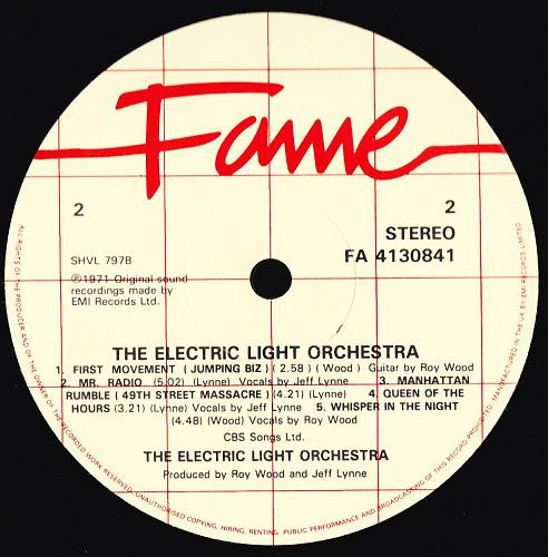 Electric Light Orchestra - The Electric Light Orchestra | Fame (FA 4130841) - 4
