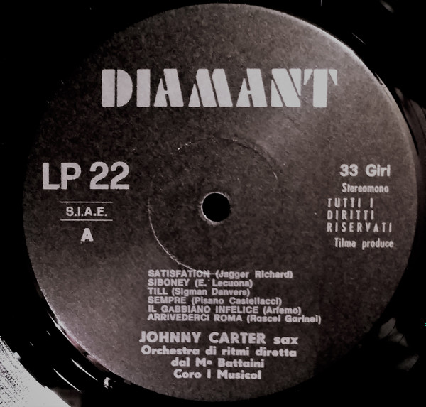 Johnny Carter - Johnny Carter Sax V. 2 | Diamant (LP 22) - 3