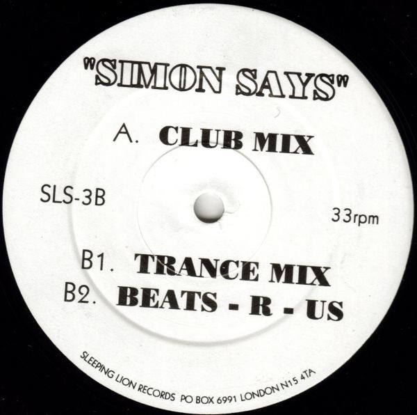 Return Of The Vinyl Bandits - Simon Says | Sleeping Lions (SLS-3) - main Return Of The Vinyl Bandits - Simon Says | Sleeping Lions (SLS-3) - main
