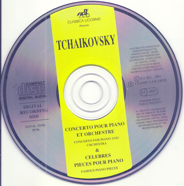 Pyotr Ilyich Tchaikovsky - Concerto Pour Piano Et Orchestre & Célèbres Pièces Pour Piano | Classica Licorne (735 884) - 3 Pyotr Ilyich Tchaikovsky - Concerto Pour Piano Et Orchestre & Célèbres Pièces Pour Piano | Classica Licorne (735 884) - 3