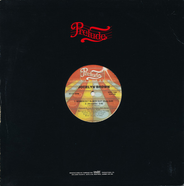 Jocelyn Brown - Somebody Else's Guy | Prelude Records (SPEC-1342) - 2 Jocelyn Brown - Somebody Else's Guy | Prelude Records (SPEC-1342) - 2