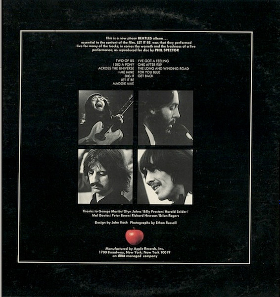 The Beatles - Let It Be | Apple Records (AR 34001) - 4 The Beatles - Let It Be | Apple Records (AR 34001) - 4