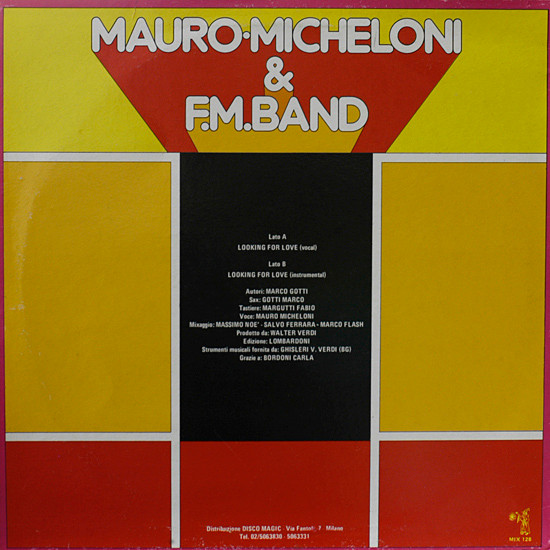 Mauro Micheloni & F.M. Band - Looking For Love | Discomagic Records (MIX 128) - 2 Mauro Micheloni & F.M. Band - Looking For Love | Discomagic Records (MIX 128) - 2
