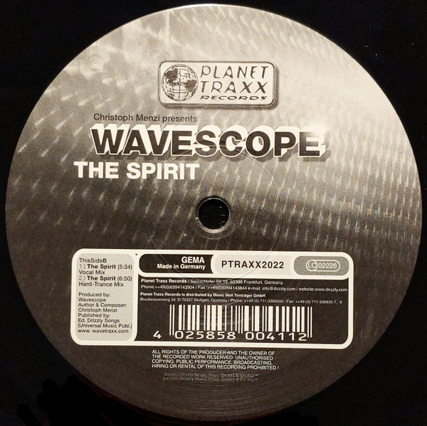 Christoph Menzi Presents Wavescope - The Spirit | Planet Traxx (PTRAXX2022) - 4