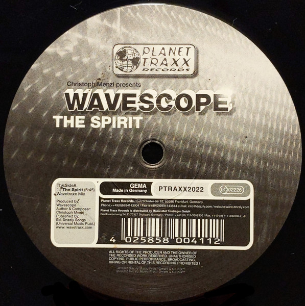 Christoph Menzi Presents Wavescope - The Spirit | Planet Traxx (PTRAXX2022) - 3