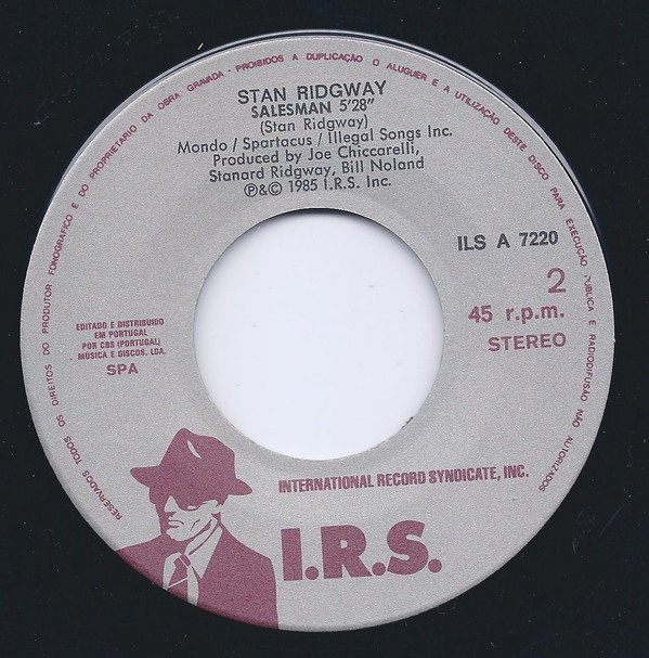 Stan Ridgway - Camouflage | I.R.S. Records (ILSA 7220) - 2