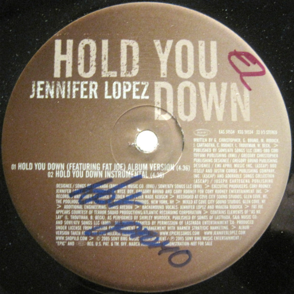 Jennifer Lopez - Hold You Down | Epic (EAS51534) - 3 Jennifer Lopez - Hold You Down | Epic (EAS51534) - 3