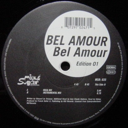 Bel Amour - Bel Amour (Edition 01) | Milk & Sugar Recordings (MSR 035) - main Bel Amour - Bel Amour (Edition 01) | Milk & Sugar Recordings (MSR 035) - main