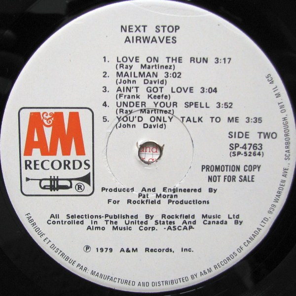Airwaves - Next Stop | A&M Records (SP-4763) - 4 Airwaves - Next Stop | A&M Records (SP-4763) - 4