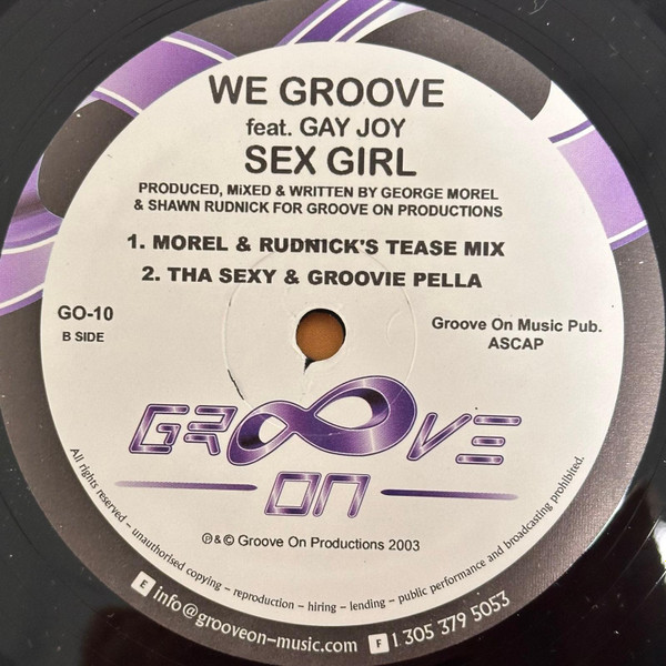 We-Groove Feat. Gay Joy - Sex Girl | Groove On (GO-10) - 2
