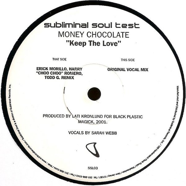 Money Chocolate - Keep The Love | Subliminal Soul (SSL03)