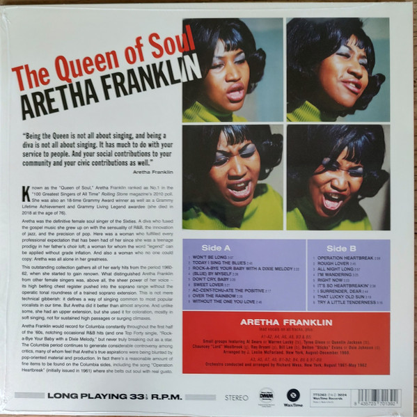 Aretha Franklin - The Queen of Soul | WaxTimeRecords (772362) - 2 Aretha Franklin - The Queen of Soul | WaxTimeRecords (772362) - 2