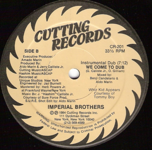 Imperial Brothers - We Come To Rock | Cutting Records (CR-201) - 2