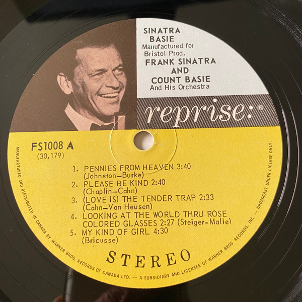 Frank Sinatra - Count Basie - Sinatra - Basie: An Historic Musical First | Reprise Records (FS-1008) - 4 Frank Sinatra - Count Basie - Sinatra - Basie: An Historic Musical First | Reprise Records (FS-1008) - 4