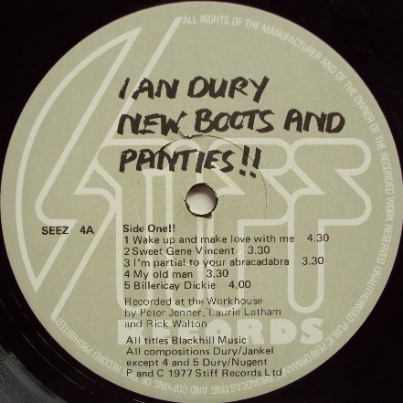Ian Dury - New Boots And Panties!! | Stiff Records (SEEZ4) - 2 Ian Dury - New Boots And Panties!! | Stiff Records (SEEZ4) - 2