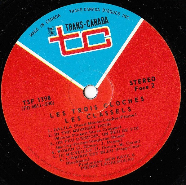Les Classels - Les Trois Cloches, Dalila | Trans-Canada (TSF-1398) - 4 Les Classels - Les Trois Cloches, Dalila | Trans-Canada (TSF-1398) - 4