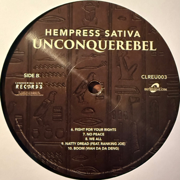 Hempress Sativa - Unconquerebel | Conquering Lion Records (CLREU003) - 3