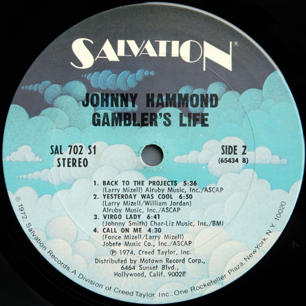 Johnny Hammond - Gambler's Life | Salvation (SAL 702 S1) - 3 Johnny Hammond - Gambler's Life | Salvation (SAL 702 S1) - 3