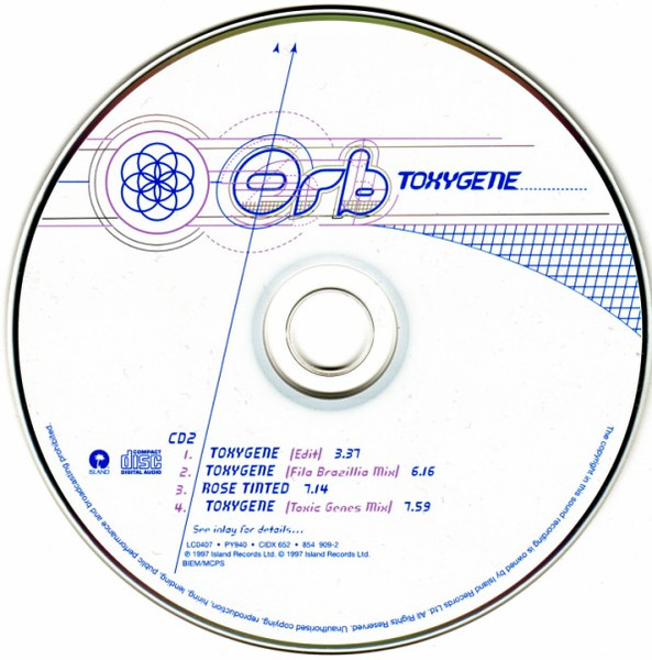 The Orb - Toxygene | Island Records (CIDX 652) - 3 The Orb - Toxygene | Island Records (CIDX 652) - 3