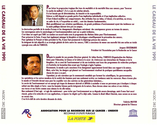 Various - Le Cadeau De La Vie 1991 | EMI (MLGD 382) - 2