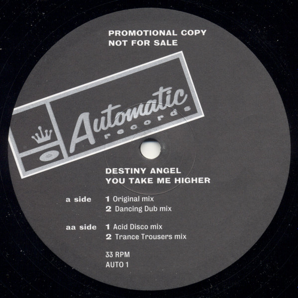 Destiny Angel - You Take Me Higher | Automatic Records (AUTO 1)