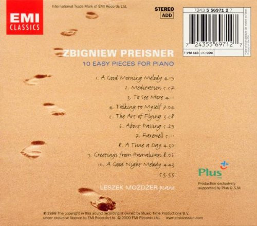 Zbigniew Preisner , Leszek Możdżer - 10 Easy Pieces For Piano | EMI Classics (7243 5 56971 2 7) - 2