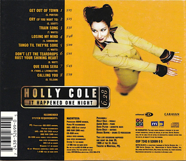 Holly Cole - It Happened One Night | Metro Blue (CDP 7243 8 52699 0 5) - 2