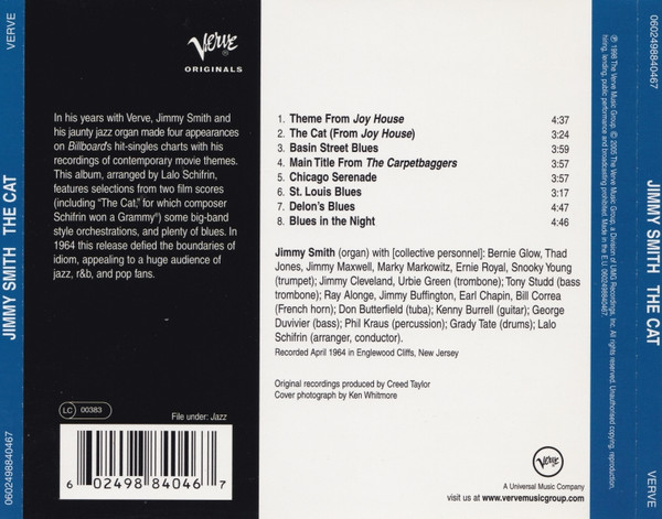Jimmy Smith - The Cat | Verve Records (0602498840467) - 2 Jimmy Smith - The Cat | Verve Records (0602498840467) - 2