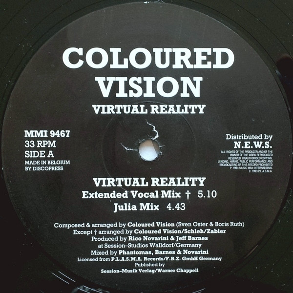 Coloured Vision - Virtual Reality | Music Man Records (MMI 9467) - main Coloured Vision - Virtual Reality | Music Man Records (MMI 9467) - main
