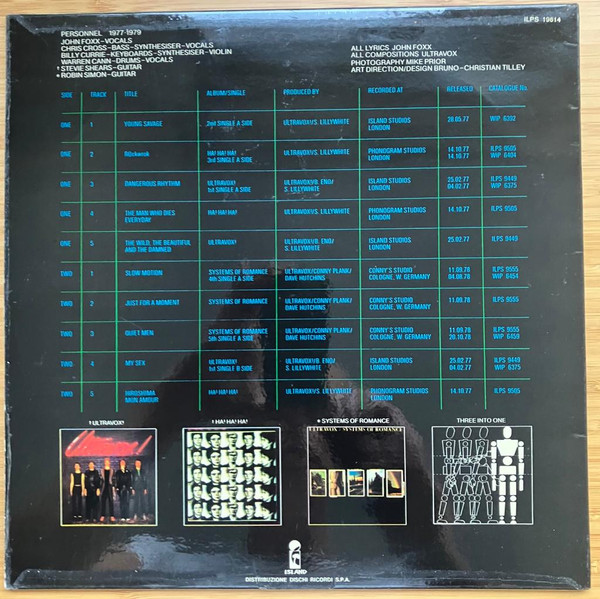 Ultravox - Three Into One | Island Records (ILPS 19614) - 2 Ultravox - Three Into One | Island Records (ILPS 19614) - 2