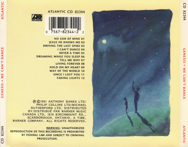 Genesis - We Can't Dance [CD] | Atlantic (CD 82344) - 2