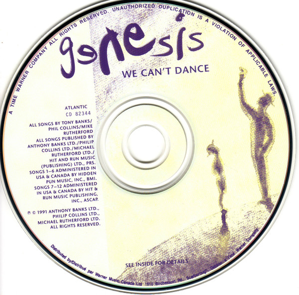 Genesis - We Can't Dance [CD] | Atlantic (CD 82344) - 3