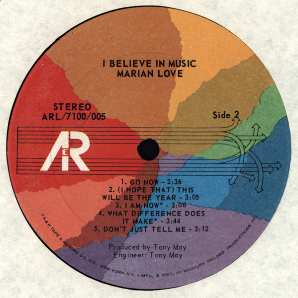Marian Love - I Believe In Music | A&R (ARL/7100/005) - 4 Marian Love - I Believe In Music | A&R (ARL/7100/005) - 4