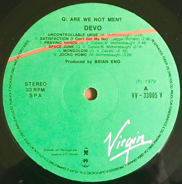 Devo - Q: Are We Not Men? A: We Are Devo! | Virgin (VV33005V) - 3