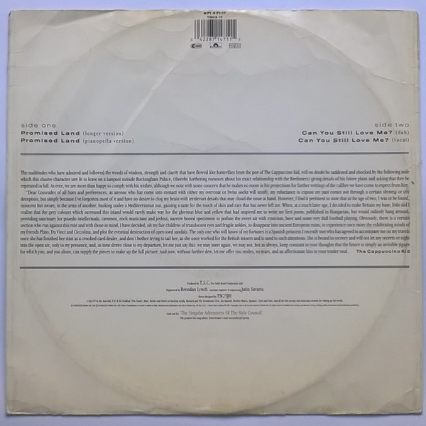 The Style Council - Promised Land | Polydor (TSCX 17) - 2
