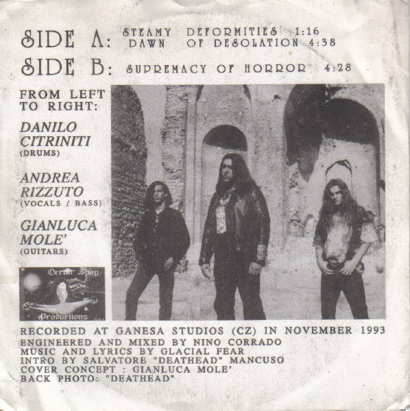 Glacial Fear - Secrets At The Steam Forest | Occult Shop Productions (OS 9301) - 2