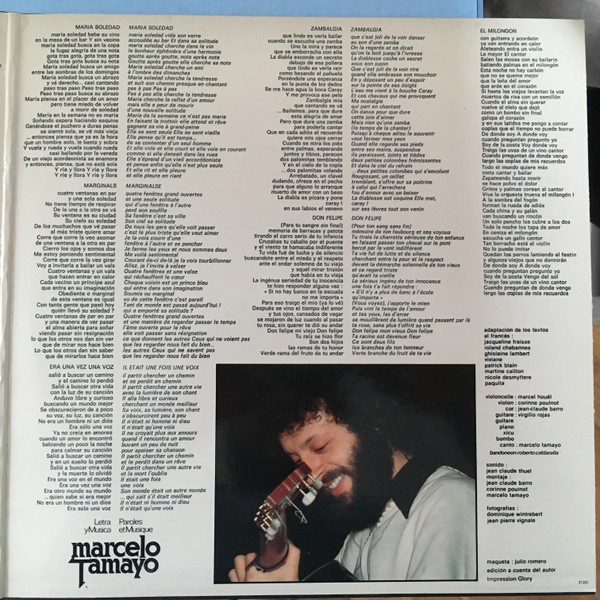 Marcelo Tamayo - De Canto y Cuerda | Auteur (21 207) - 3